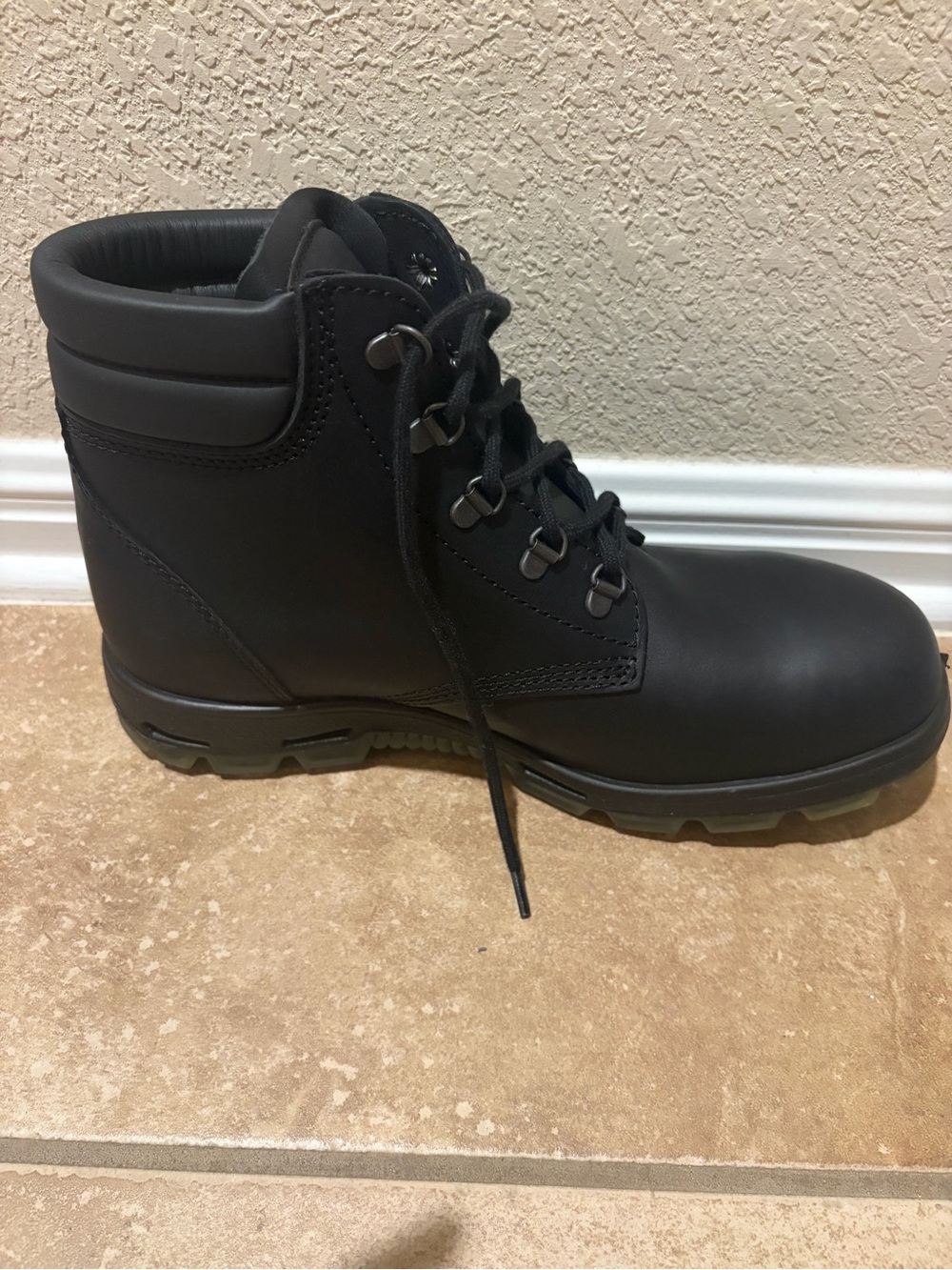 Redback Men's Black Lace-Up Work Boots — Rugged All-Day Comfort - Picture 6 of 14